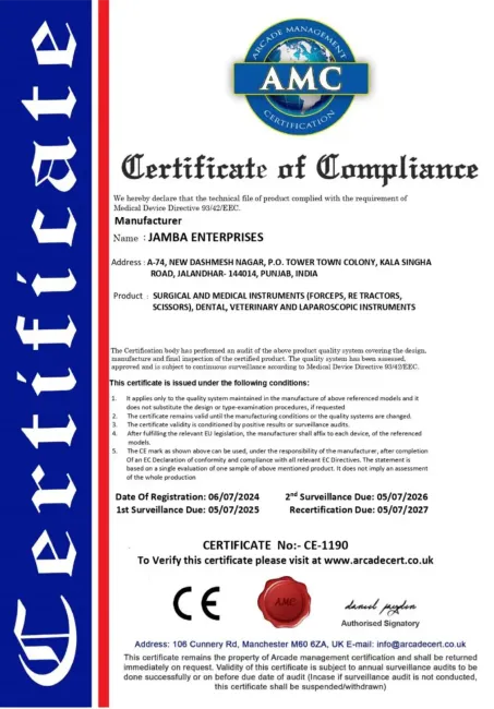Certificate of Compliance